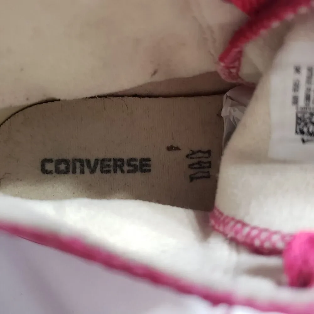 Converse Girls Youth 3 Chuck Taylor All Star Unisex Hightop Sneaker Pink Lace Up
